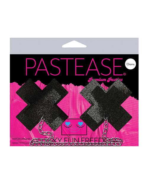 product image, Pastease Chain Plus X Liquid Cross - Black O-s - {{ SEXYEONE }}