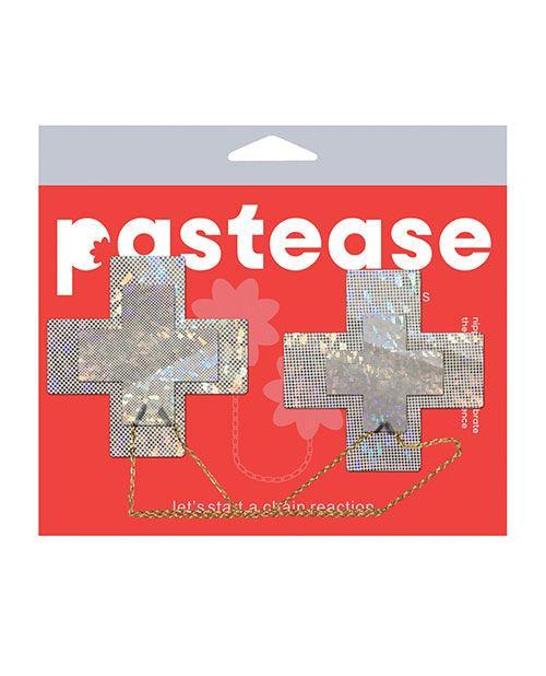 product image, Pastease Chains Disco Cross - White O/s - SEXYEONE