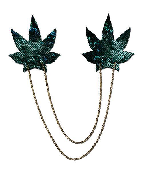 Pastease Chains Disco Weed Leaf - Green O/s - SEXYEONE