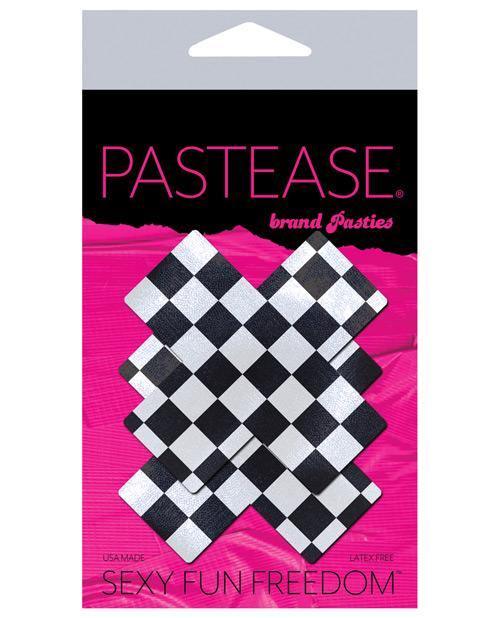 Pastease Checker Cross - Black-white O-s - SEXYEONE 