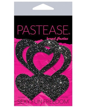 Pastease Glitter Peek A Boob Hearts - SEXYEONE