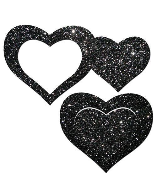 product image,Pastease Glitter Peek A Boob Hearts - {{ SEXYEONE }}
