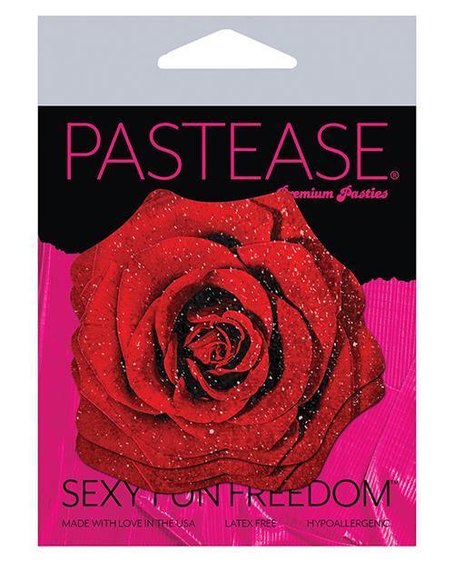 product image, Pastease Glitter Velvet Blooming Rose - Red O-s - SEXYEONE 