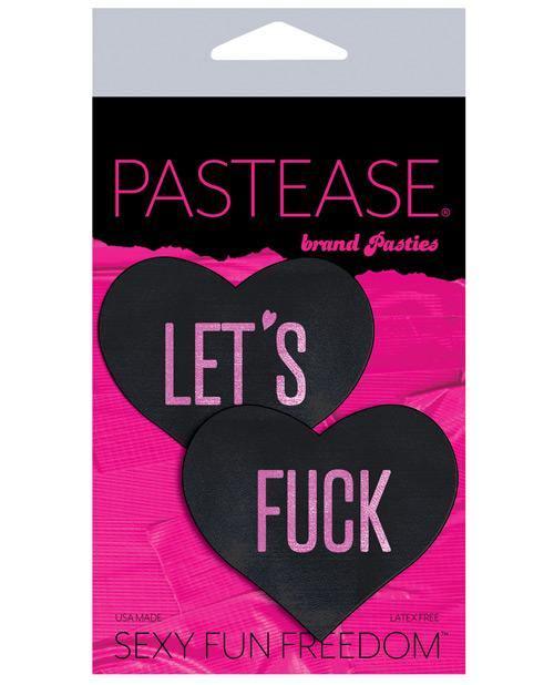 Pastease Let's Fuck Hearts - Black O-s
