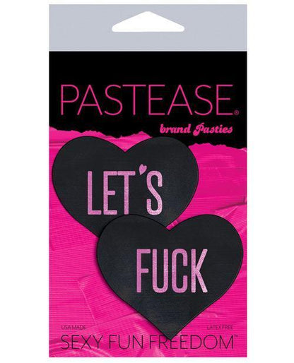 Pastease Let's Fuck Hearts - Black O-s - SEXYEONE 