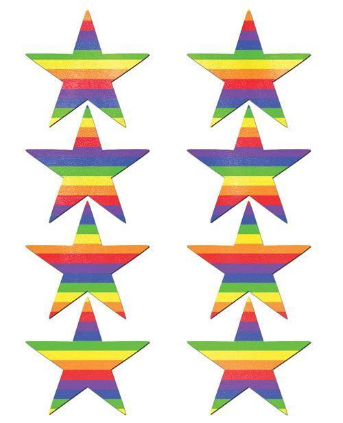 image of product,Pastease Mini Rainbow Stars - Pack Of 8 O-s - SEXYEONE 