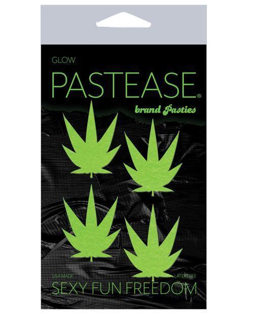 product image, Pastease Petites Leaf - Glow In The Dark Green O-s Pack Of 2 Pair - SEXYEONE