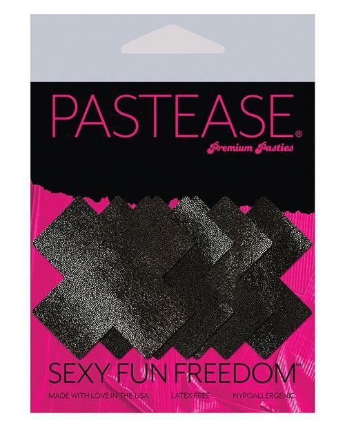 Pastease Petites Liquid Cross - Black O-s Pack Of 2 Pair