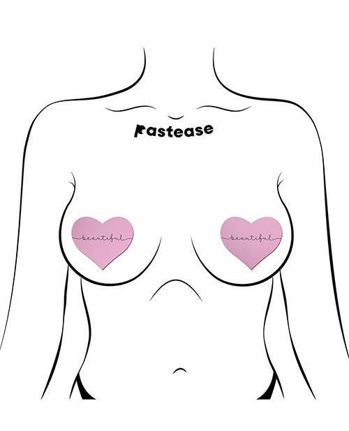 image of product,Pastease Premium Heart Beautiful - Pink O/s - SEXYEONE