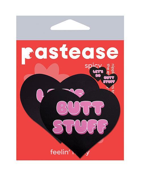 product image, Pastease Premium Heart Let's Do Butt Stuff - Black/pink O/s - SEXYEONE