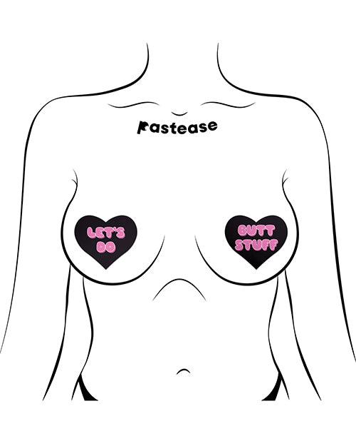 product image,Pastease Premium Heart Let's Do Butt Stuff - Black/pink O/s - SEXYEONE