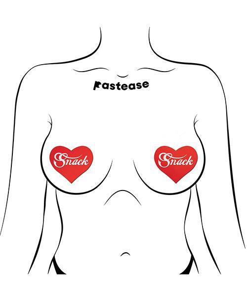 Pastease Premium Heart Snack - Red O/s - SEXYEONE