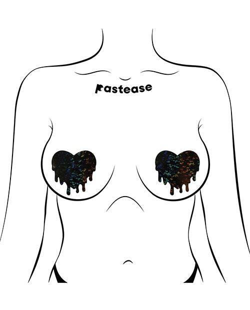 image of product,Pastease Premium Melty Heart - Black O/s - SEXYEONE