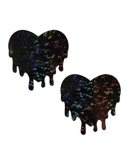 image of product,Pastease Premium Melty Heart - Black O/s - SEXYEONE