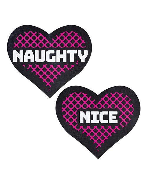 image of product,Pastease Premium Naughty & Nice Hearts - Black-pink O-s - SEXYEONE