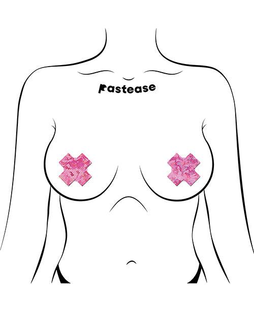 image of product,Pastease Premium Petites Disco Plus X - Pink O/s Pack Of 2 Pair - SEXYEONE