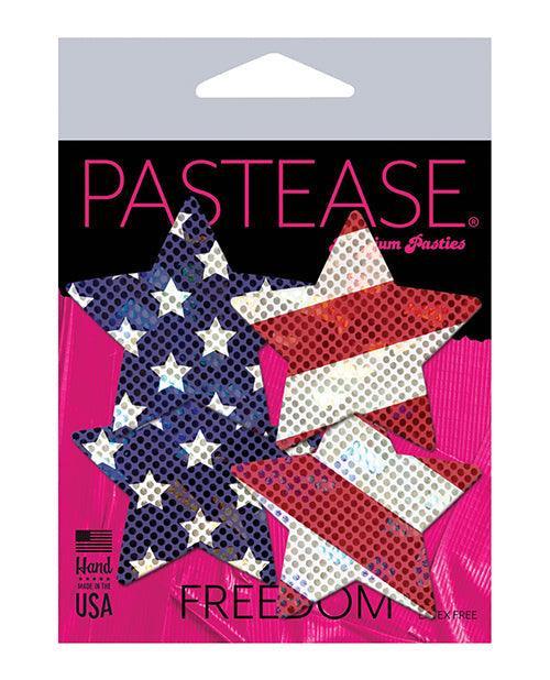 product image, Pastease Premium Petites Glittering Stars & Stripes - Red-white-blue O-s - SEXYEONE