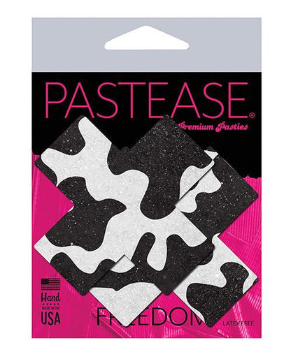 Pastease Premium Plus X Cow Print Cross - Black-white O-s - {{ SEXYEONE }}