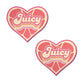 Pastease Premium Retro Heart Juicy - Pink Grapefruit O/s - SEXYEONE