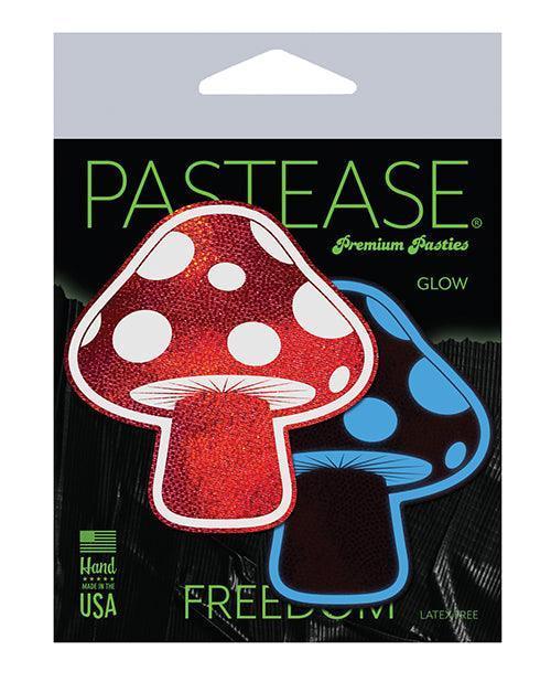 product image, Pastease Premium Shiny Glow In The Dark Shroom - Red-white O-s - SEXYEONE