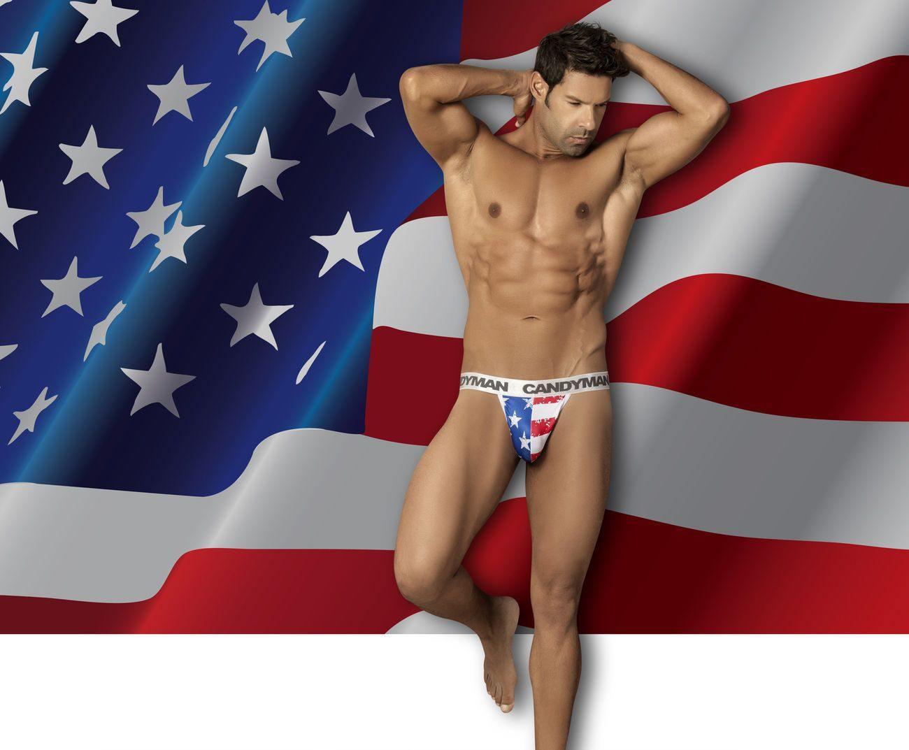 image of product,Patriotic Thong - SEXYEONE 