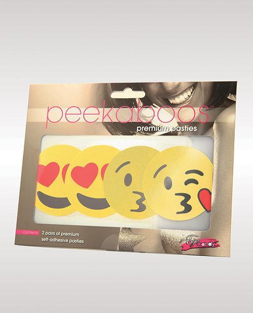 product image, Peekaboos Emoji Hearts Pasties - Pack Of 2 - SEXYEONE
