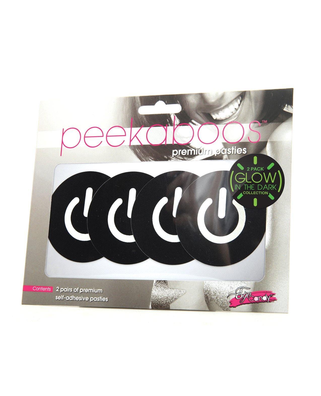 product image, Peekaboos Glow In The Dark Power Button - Pack Of 2 - SEXYEONE 