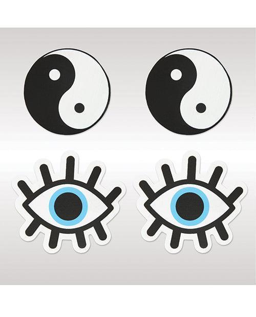 image of product,Peekaboos Yin & Yang Pasties - 2 Pairs - SEXYEONE