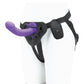 Pegasus 6" Rechargeable Curved Peg W-adjustable Harness & Remote Set - Purple - SEXYEONE 