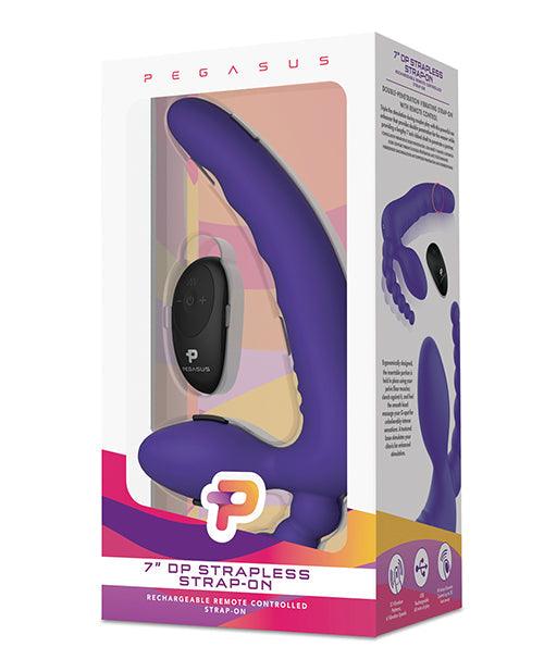 product image, Pegasus 7" Strapless Strap On W-remote - Purple - {{ SEXYEONE }}