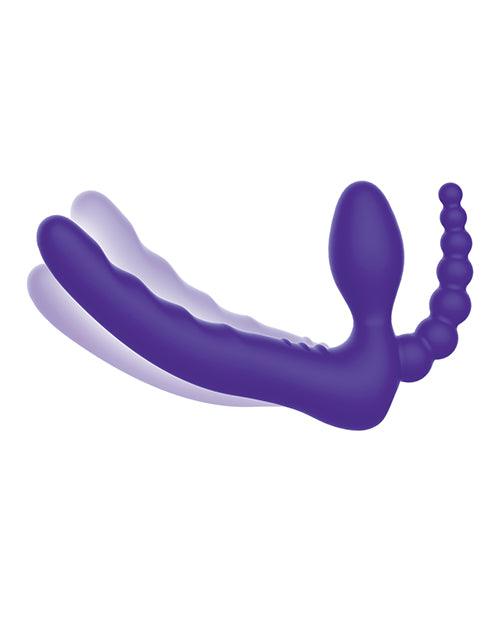 image of product,Pegasus 7" Strapless Strap On W-remote - Purple - {{ SEXYEONE }}
