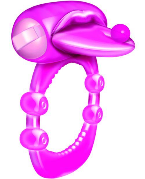 image of product,Pierced Tongue X-treme Vibrating Pleasure Ring - SEXYEONE