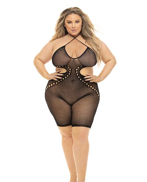 product image, Pink Lipstick Fill Me In Bodystocking - SEXYEONE