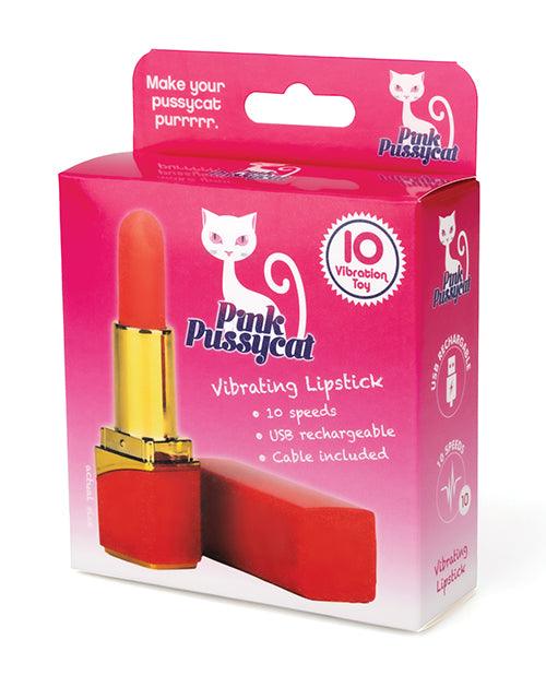 product image, Pink Pussycat Vibrating Lipstick - SEXYEONE