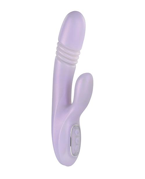 image of product,Playboy Pleasure Bumping Bunny Rabbit Vibrator - Opal - SEXYEONE