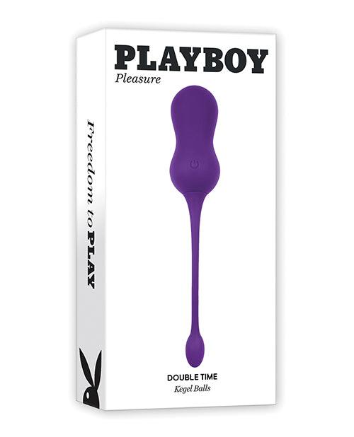 Playboy Pleasure Double Time Kegel Balls - Acai - SEXYEONE