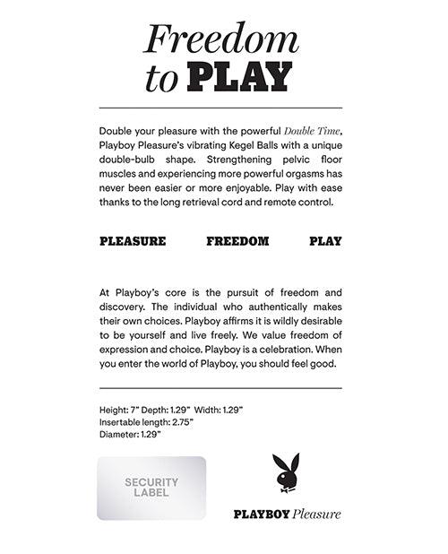 image of product,Playboy Pleasure Double Time Kegel Balls - Acai - SEXYEONE