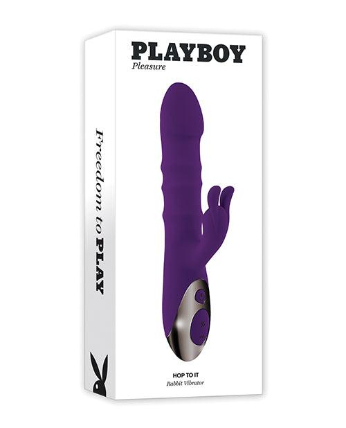 product image, Playboy Pleasure Hop To It Rabbit Vibrator - Acai - SEXYEONE