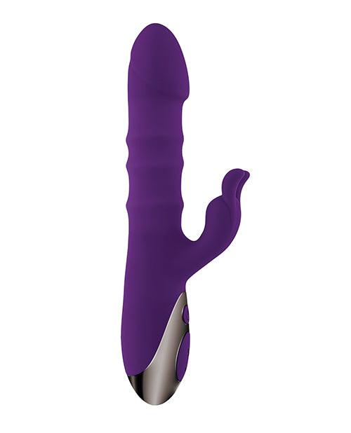 image of product,Playboy Pleasure Hop To It Rabbit Vibrator - Acai - SEXYEONE