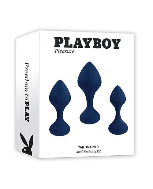Playboy Pleasure Tail Trainer Anal Training Kit - Navy - SEXYEONE