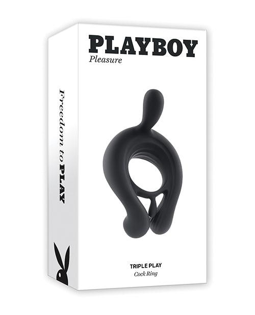 product image, Playboy Pleasure Triple Play Cock Ring  - 2 Am - SEXYEONE