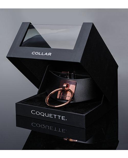 Pleasure Collection Adjustable Collar - Black-rose Gold - SEXYEONE