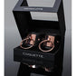 Pleasure Collection Adjustable Handcuffs - Black-rose Gold - SEXYEONE