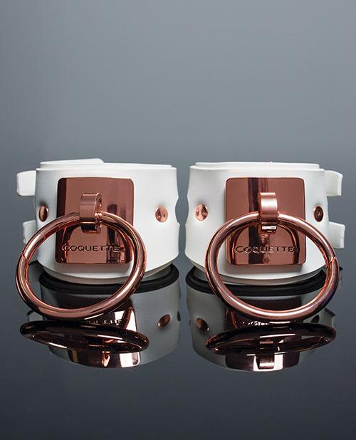 product image, Pleasure Collection Adjustable Handcuffs - White/rose Gold - SEXYEONE
