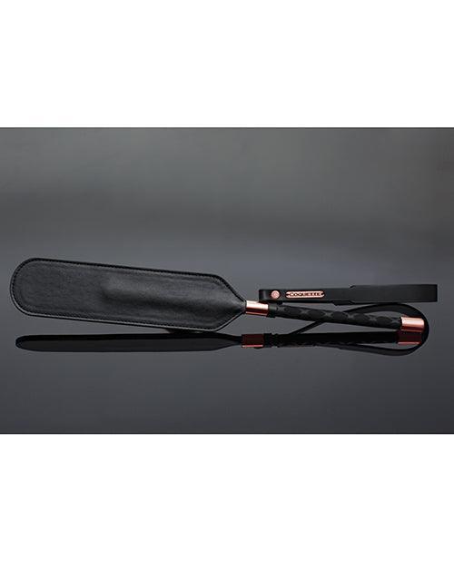 image of product,Pleasure Collection Matte Finish Paddle - Black-rose Gold - SEXYEONE