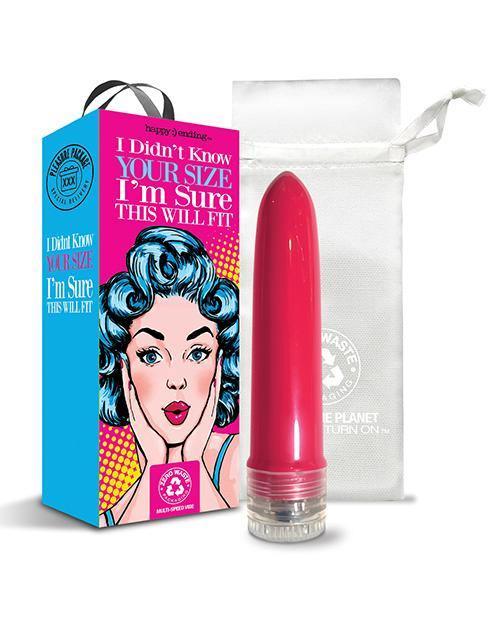 product image,Pleasure Package I Didn't Know Your Size 4" Multi Speed Vibe  - Red - SEXYEONE