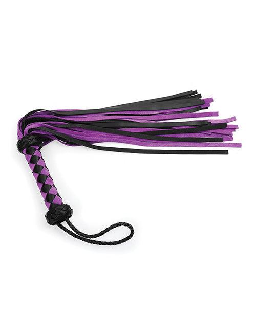 Plesur 22" Leather Flogger - Purple - SEXYEONE