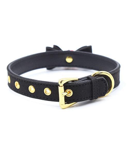 Plesur Cat Bell Bow Tie Collar - Black - SEXYEONE