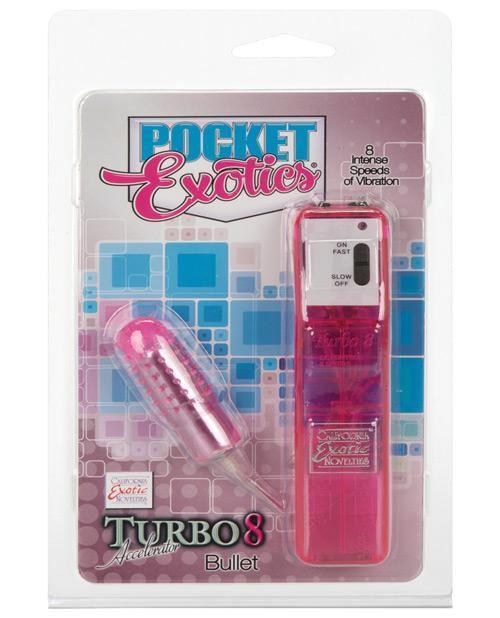 product image, Pocket Exotics Turbo 8 Accelerator Single Bullet - Pink - SEXYEONE