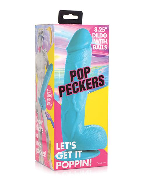 image of product,Pop Peckers 8.25" Dildo W/balls - SEXYEONE